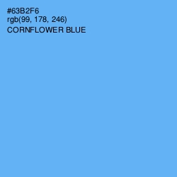 #63B2F6 - Cornflower Blue Color Image